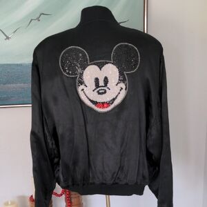 Disney Black Mickey Mouse Sequin Jacket